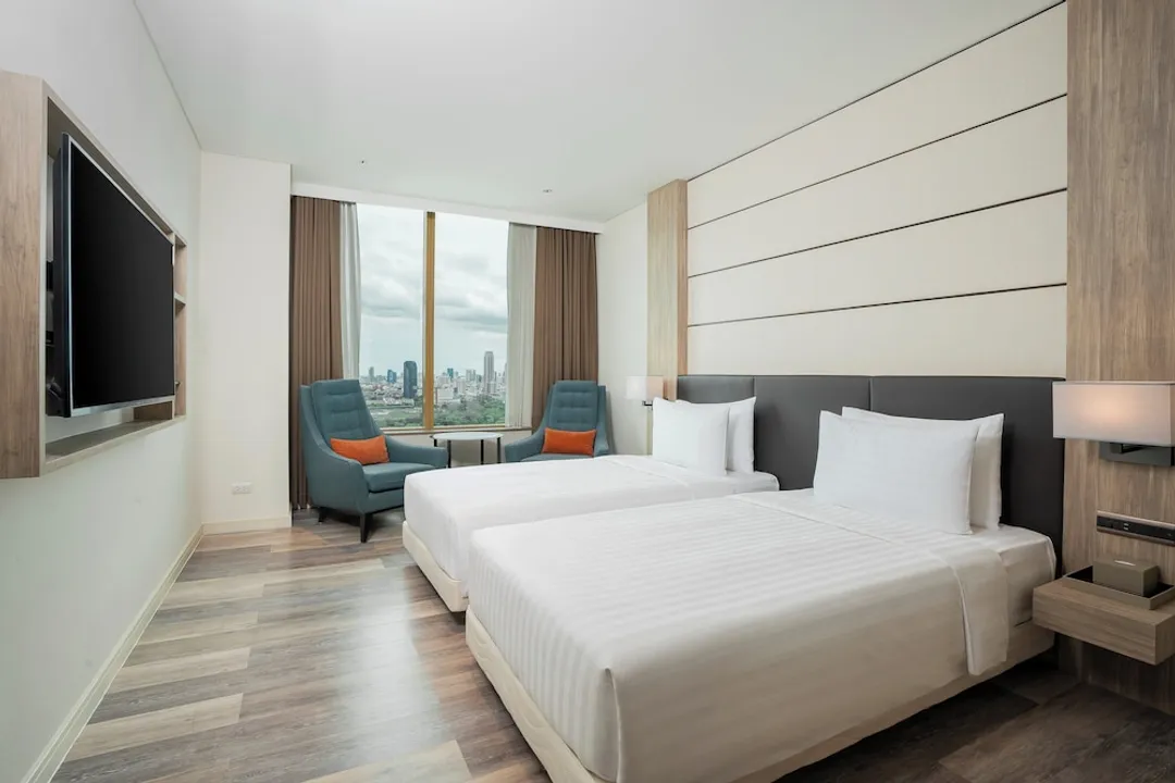 曼谷索拉利亞西鐵飯店 - SHA Extra Plus 認證-Deluxe Corner Twin Room, 2 Single Beds-5