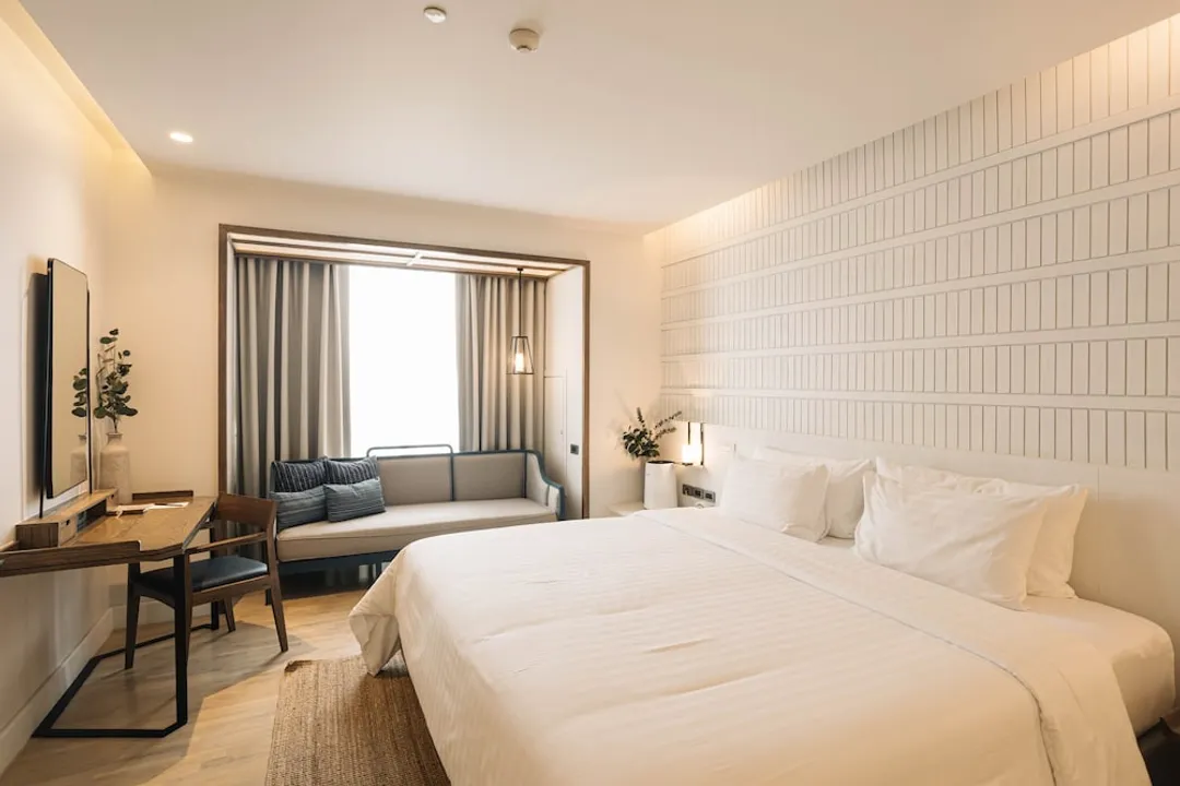 SYN 精品飯店 - SHA Extra Plus 認證-Serene White Double Room (24 Hours Use of Room)-4