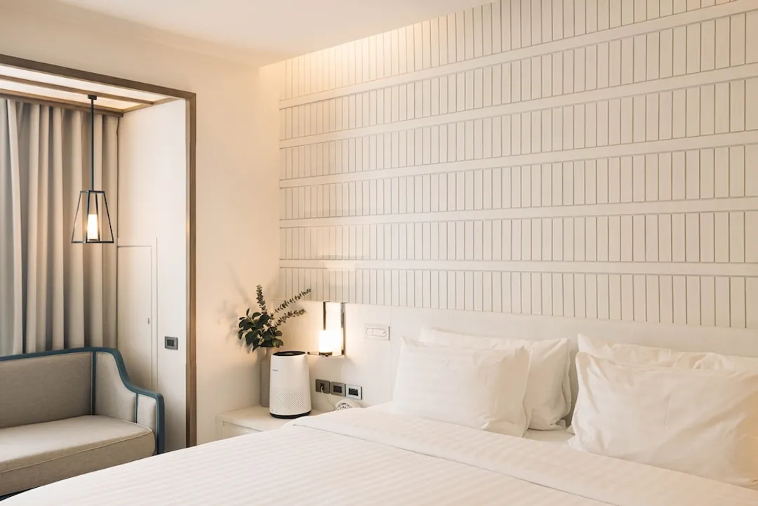 SYN 精品飯店 - SHA Extra Plus 認證-Serene White Double Room (24 Hours Use of Room)-2