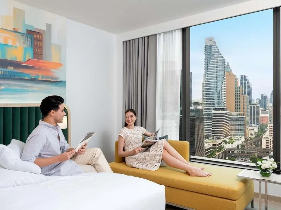 曼谷諾富特白金水門酒店-行政客房, 2 張單人床, 公園景觀 (Lounge Access)-7
