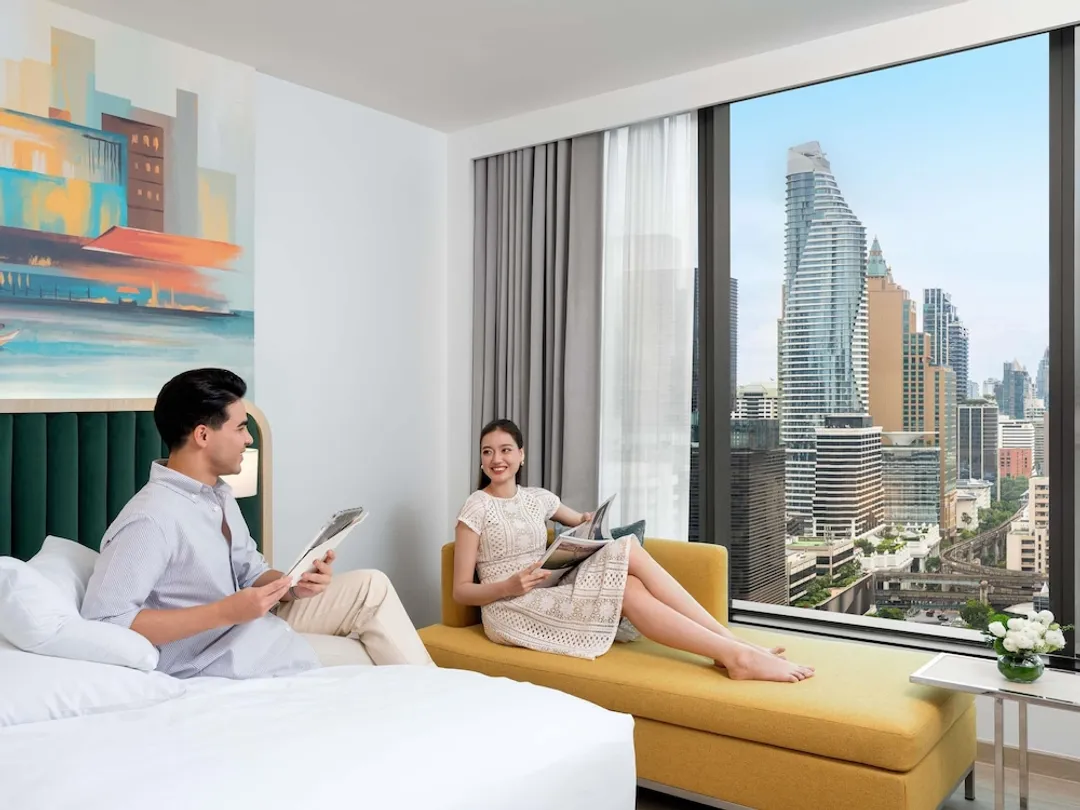 曼谷諾富特白金水門酒店-行政客房, 2 張單人床, 公園景觀 (Lounge Access)-8