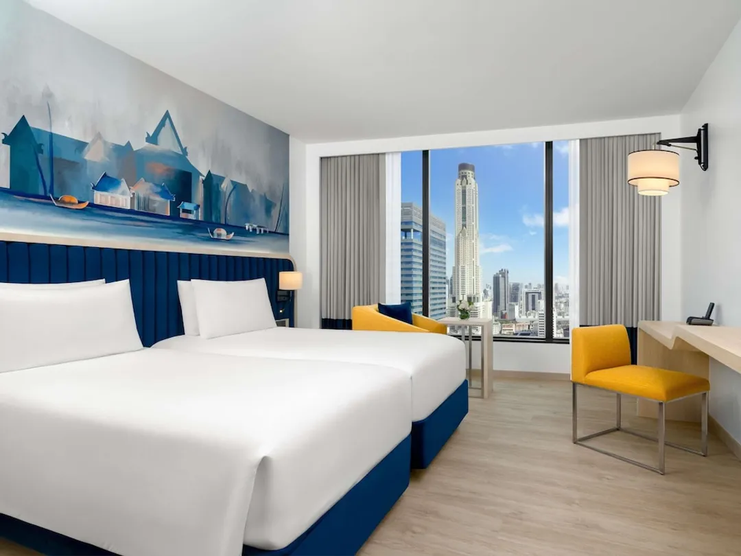 曼谷諾富特白金水門酒店-行政客房, 2 張單人床, 公園景觀 (Lounge Access)-6
