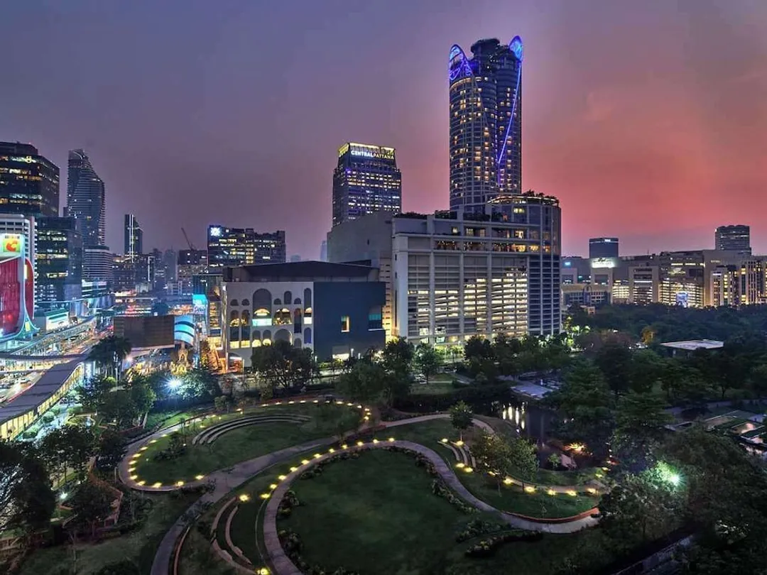曼谷諾富特白金水門酒店-行政客房, 1 張特大雙人床, 公園景觀 (Lounge Access)-5
