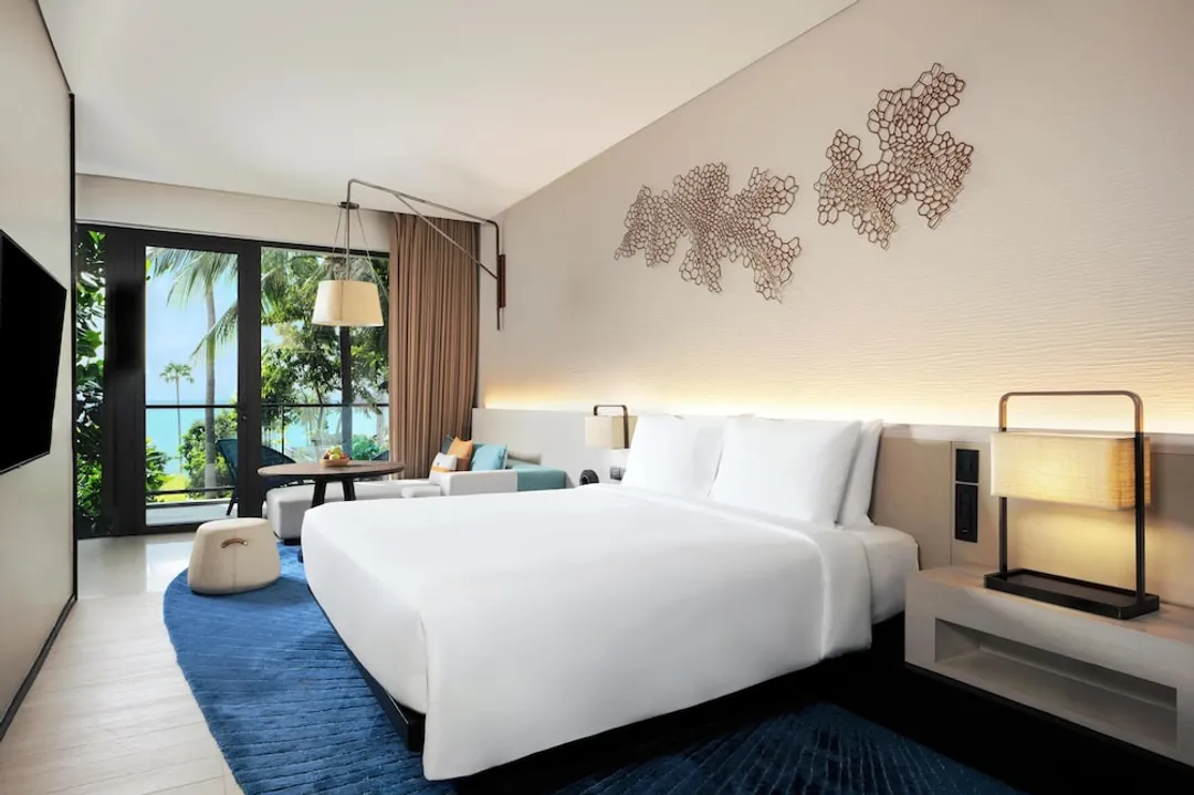 Hyatt Regency Koh Samui-客房, 1 張特大雙人床, 部分海景-3