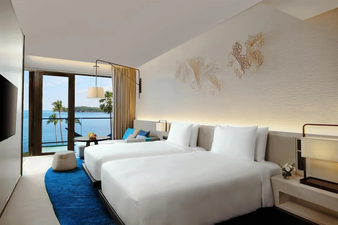 Hyatt Regency Koh Samui-俱樂部客房, 2 張單人床, 海景-6