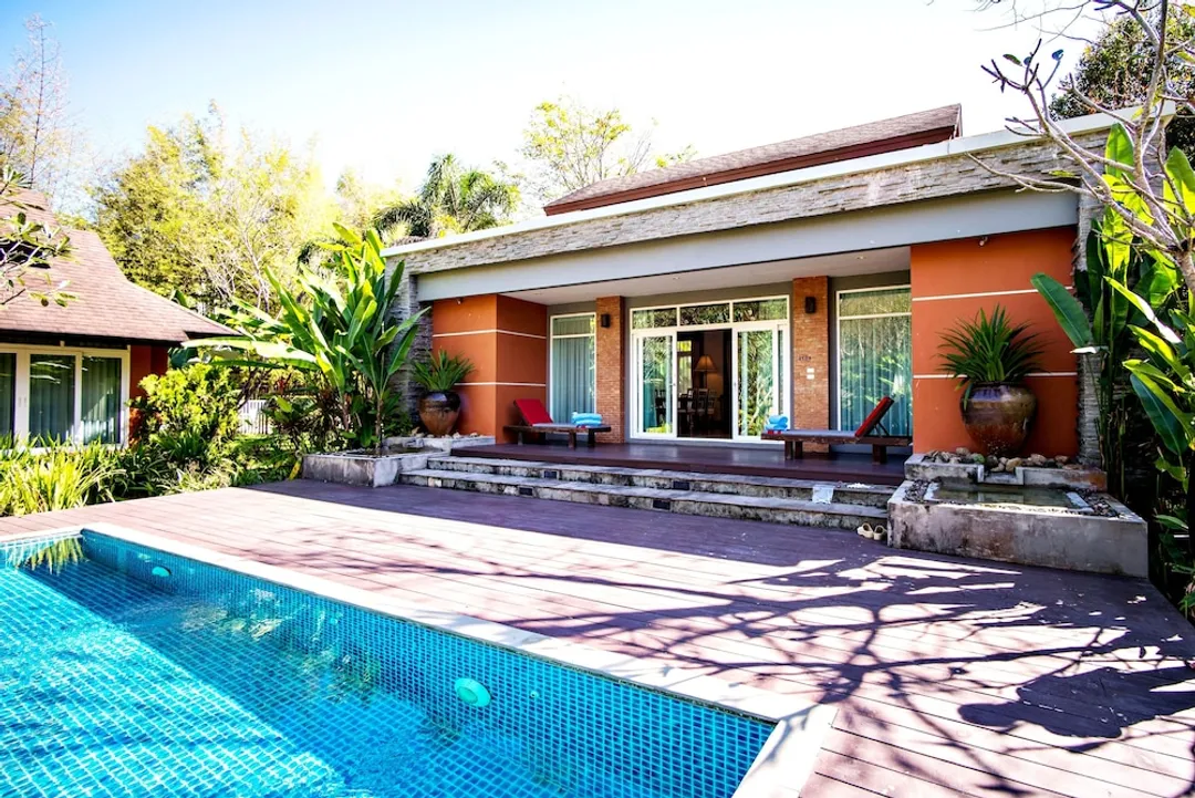 清邁拉威沃溫泉度假村-River View 4 Bedrooms Pool Suite Villa-24