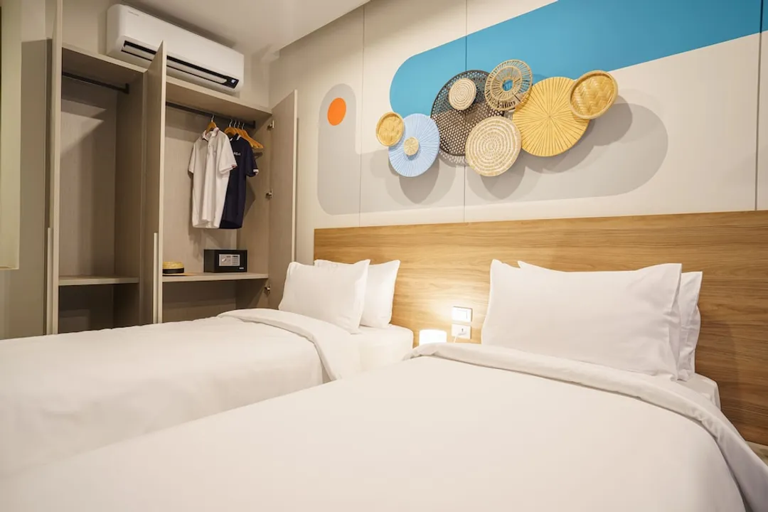 HOMAプーケットタウン-Superior Studio, 2 Twin Beds, Tower + Free Coworking Space-3