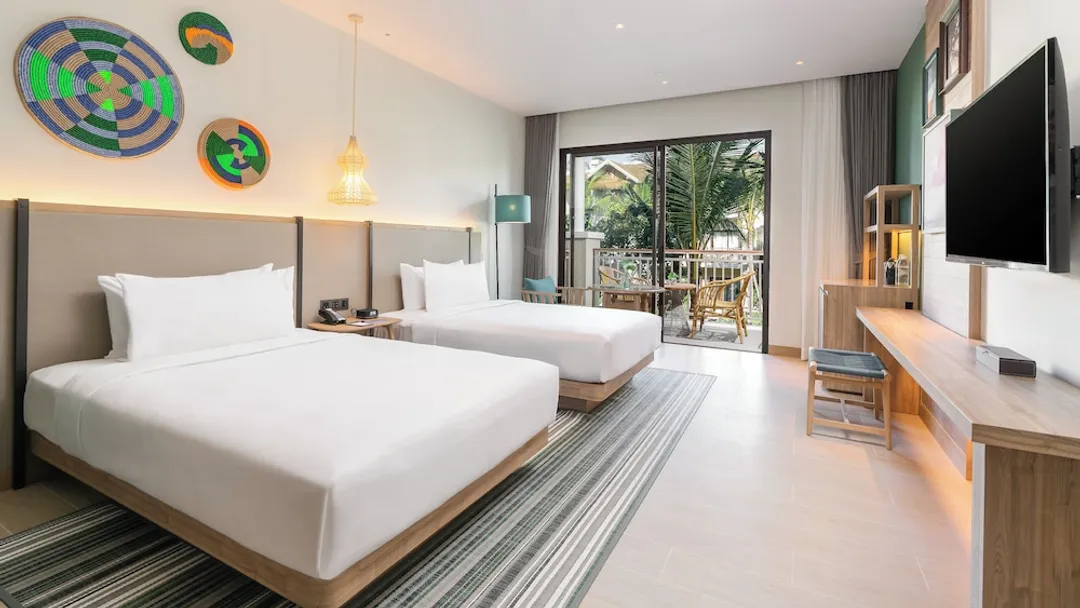蘇梅島波普海灘假日度假村, IHG 旗下飯店-標準客房, 2 張標準雙人床, 陽台-10