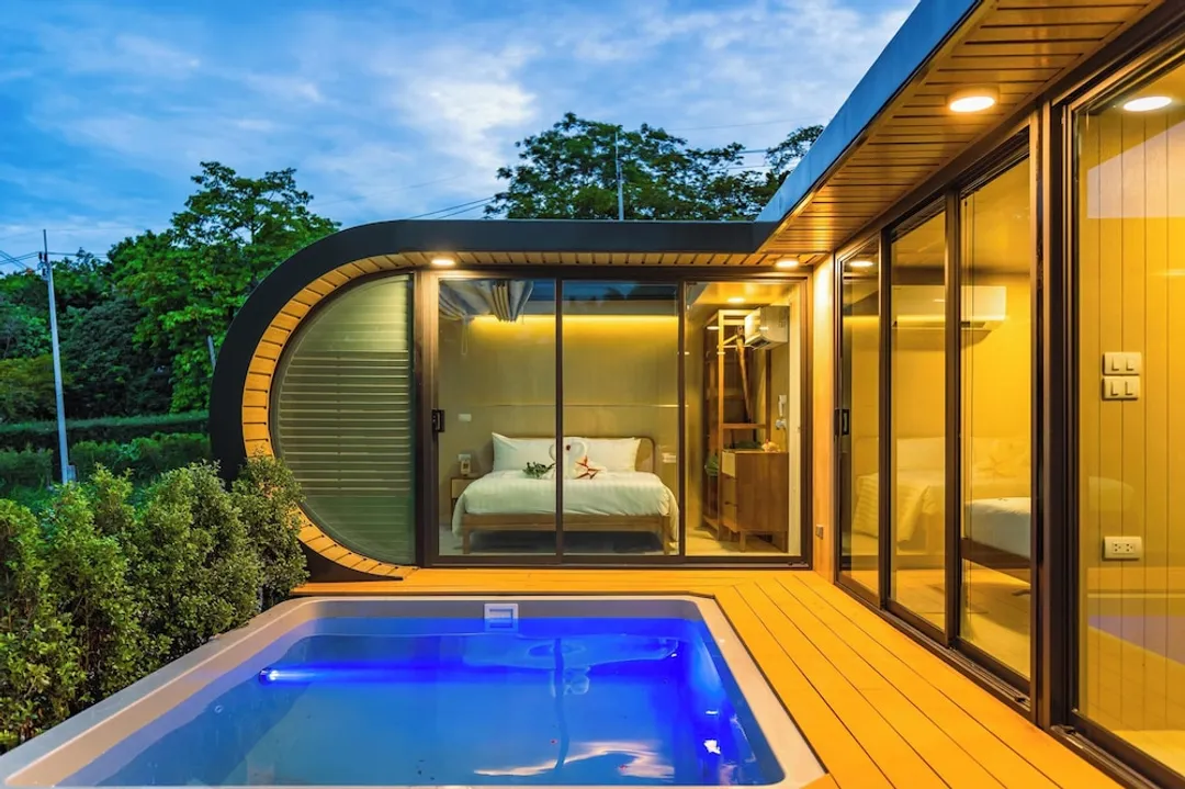 Akra Collection Layan-2 Bedrooms Modular Cabin with Private Pool-1