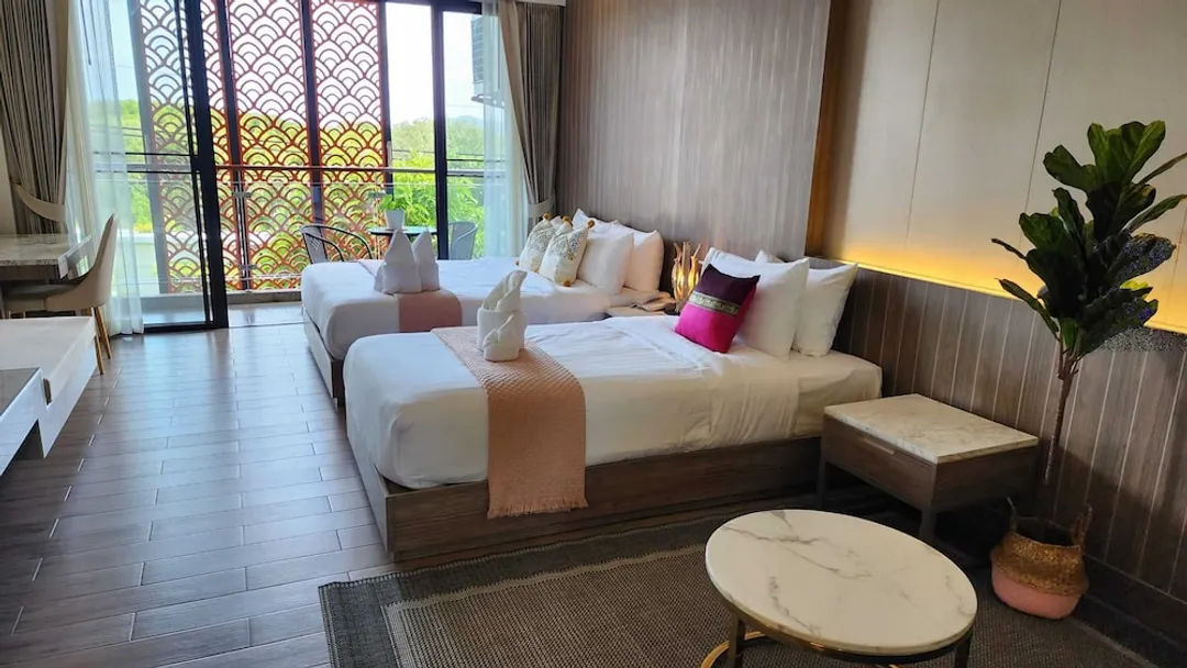 Alaita Boutique Phuket-豪華三人房, 露台-5