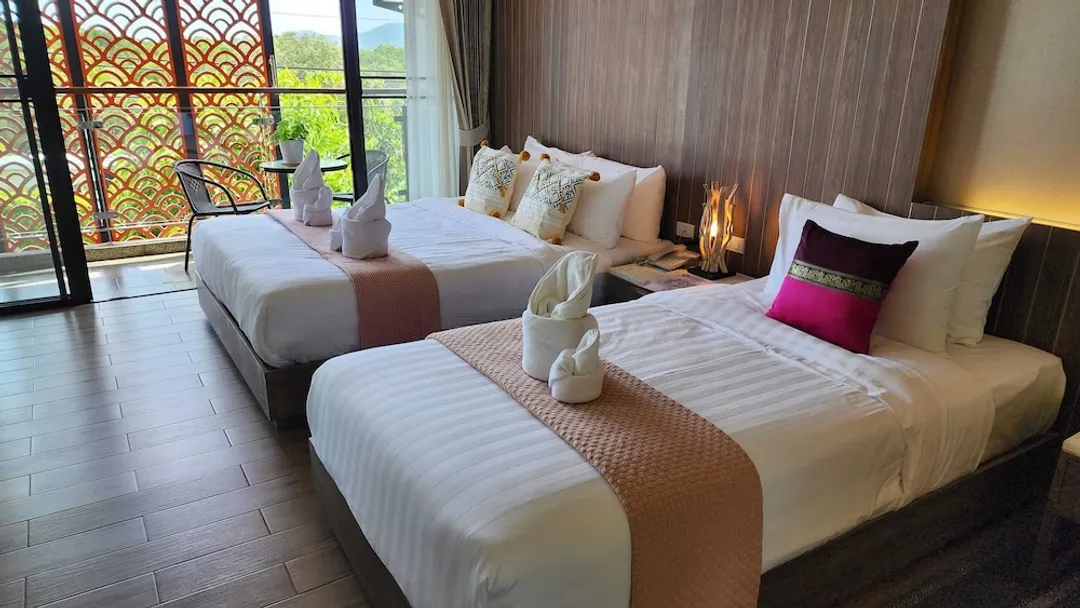 Alaita Boutique Phuket-豪華三人房, 露台-3