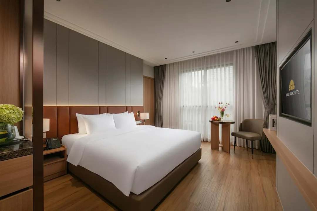 紅玉第五精品 Spa 飯店-豪華雙人房, 城市景觀-1