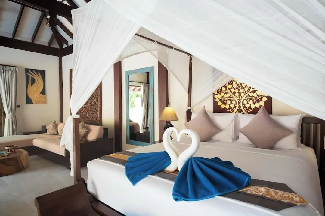 꼬줌 비치 빌라 “어 멤버 오브 시크릿 리트리츠”-Luxury Room, 1 King Bed, Private Pool, Pool View (Adult Only)-8