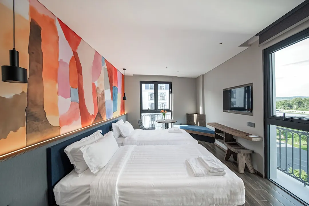 TK Phu Quoc Hotel - Grand World Phu Quoc-豪華客房, 城市景觀-1