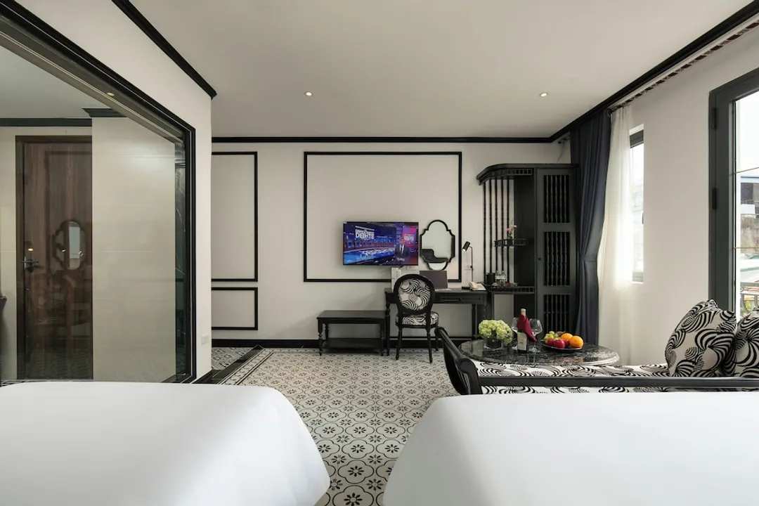 Hanoi Le Chateau Hotel & Spa-家庭客房, 1 間臥室, 陽台, 城市景觀-4