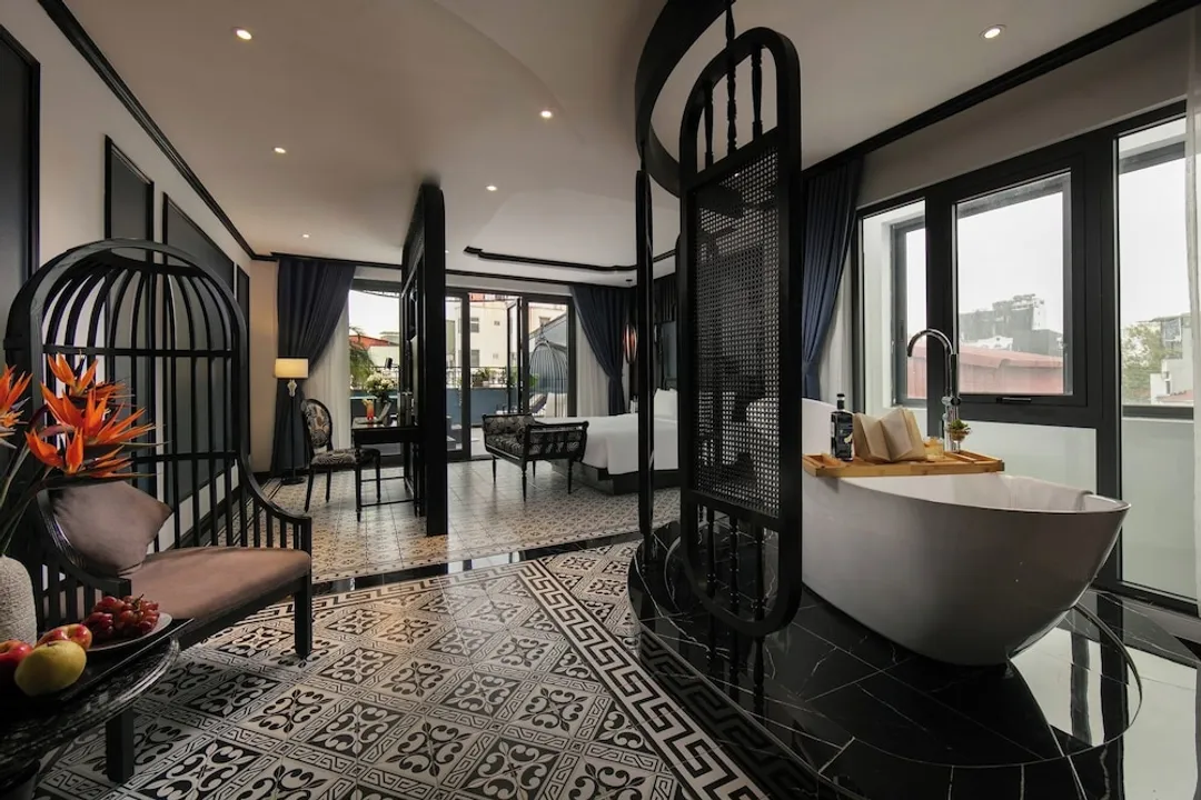 Hanoi Le Chateau Hotel & Spa-極品雙人房, 1 張加大雙人床, 城市景觀-1