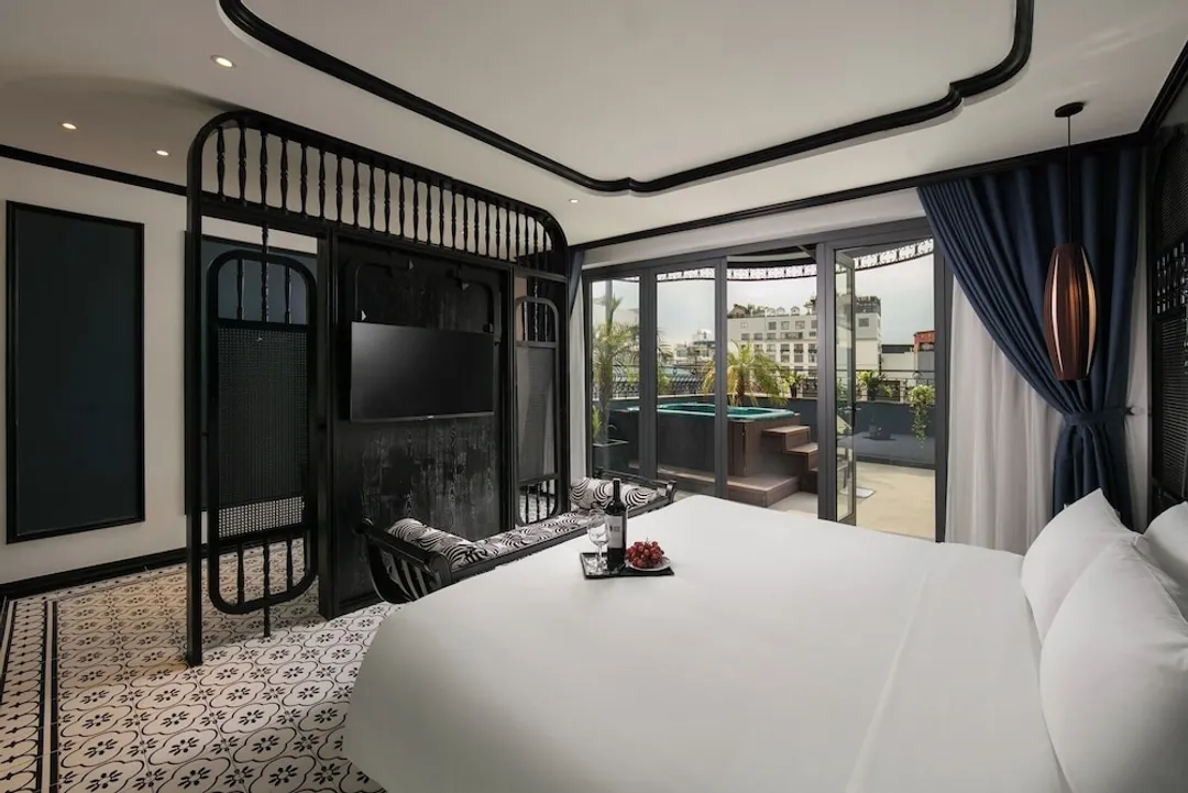 Hanoi Le Chateau Hotel & Spa-極品雙人房, 1 張加大雙人床, 城市景觀-4