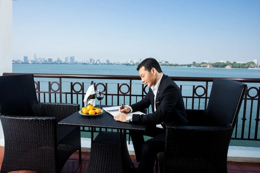 河內西湖洲際酒店 (IHG 旗下酒店)-經典客房, 2 張單人床, 湖景, 水上-3
