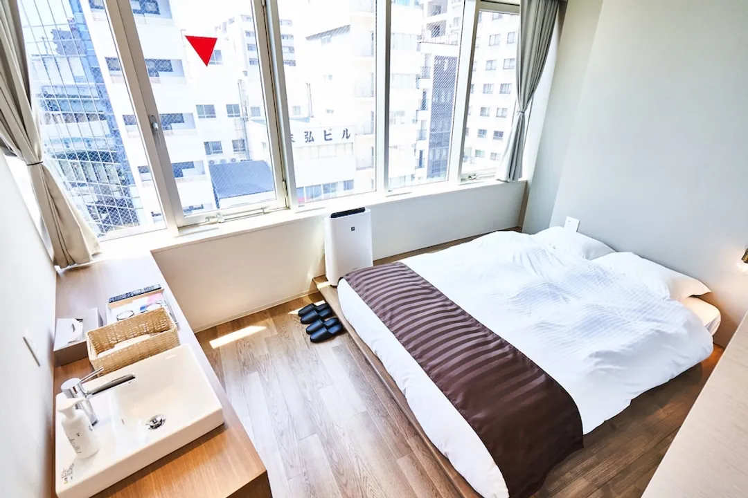 【大阪萬博推薦】本町東&And青年旅宿｜堺筋本町站步行5分/方便至大阪城-雙人房, 共用浴室-1