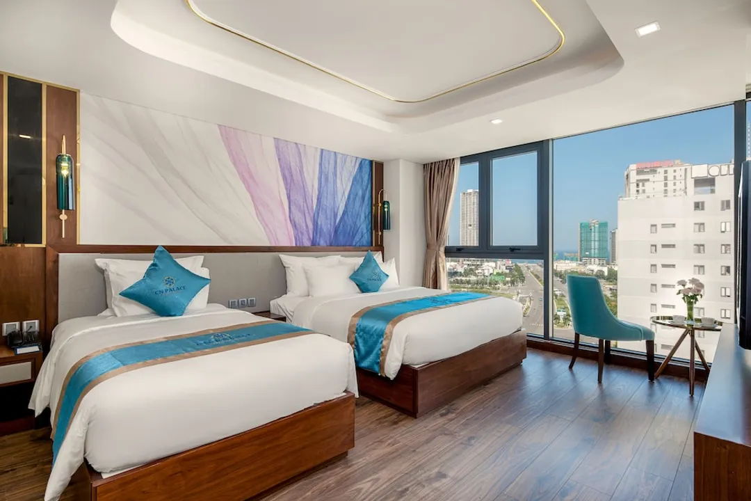 CN 皇宮精品 Spa 飯店-家庭公寓, 1 間臥室, 非吸煙房, 部分海景 (CN)-3