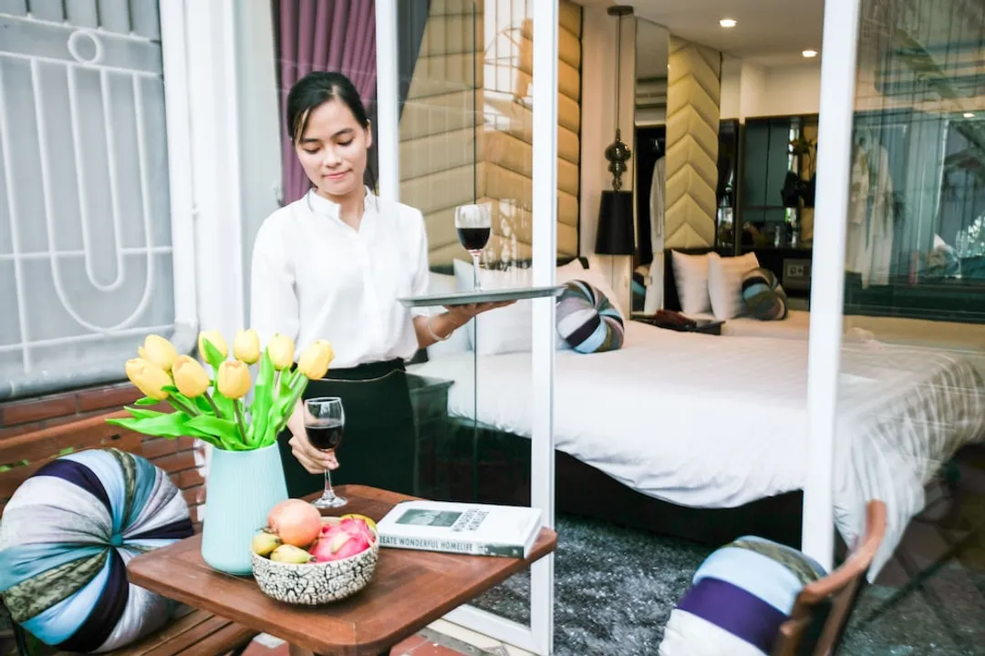 錦繡之星 Spa 大飯店-普通套房, 1 張特大雙人床, 陽台, 城市景觀-6