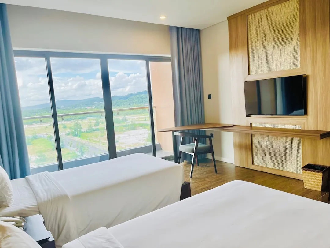 Sonaga Beach Resort & Villas Phu Quoc-豪華雙人或雙床房, 陽台, 山景-3