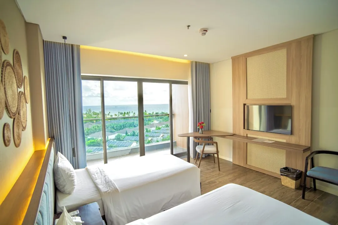 Sonaga Beach Resort & Villas Phu Quoc-豪華雙人或雙床房, 陽台, 海景-14