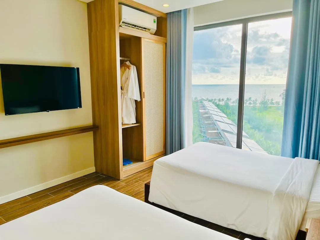 Sonaga Beach Resort & Villas Phu Quoc-家庭四人房, 陽台, 海景-6