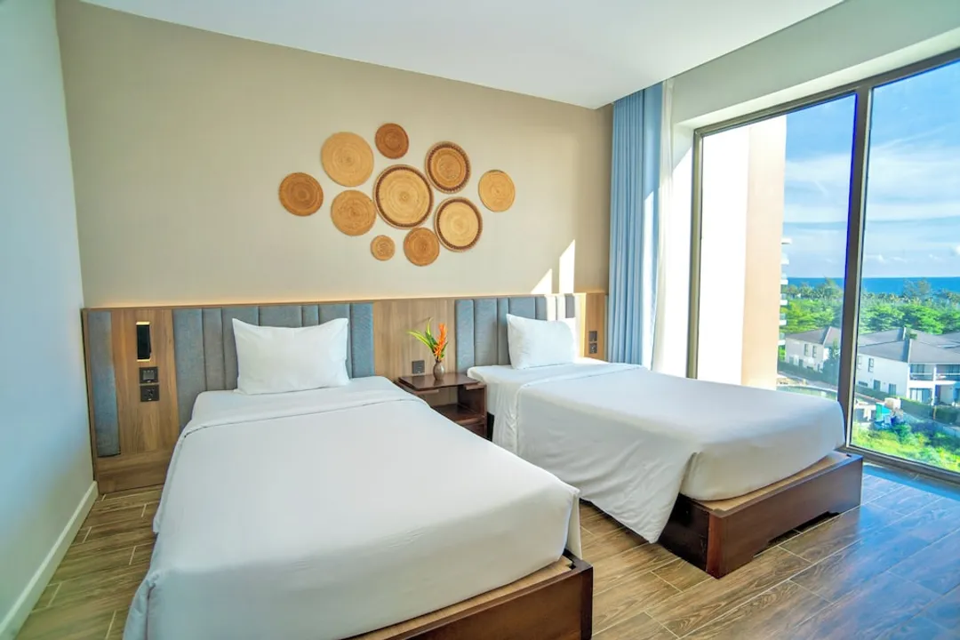 Sonaga Beach Resort & Villas Phu Quoc-家庭四人房, 陽台, 海景-16
