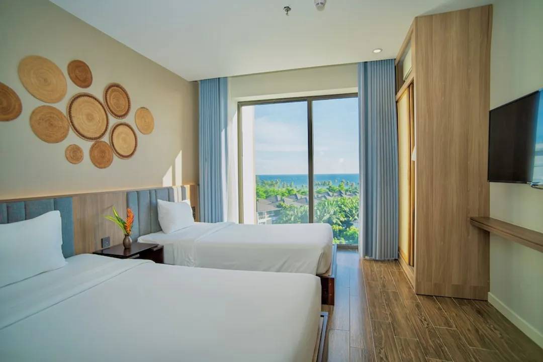 Sonaga Beach Resort & Villas Phu Quoc-家庭四人房, 陽台, 海景-15