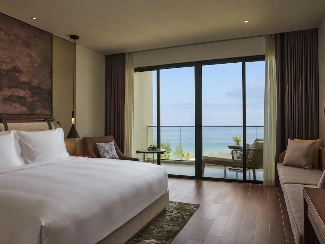 Mövenpick Resort Waverly Phu Quoc-高級客房, 1 張特大雙人床, 陽台, 海景-3