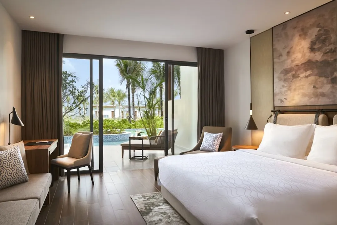 Mövenpick Resort Waverly Phu Quoc-高級客房, 1 張特大雙人床, 可使用泳池-4