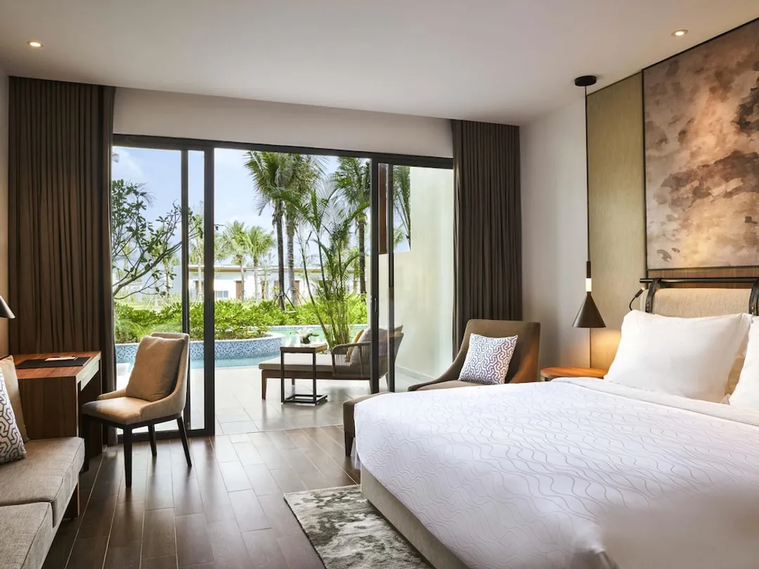Mövenpick Resort Waverly Phu Quoc-高級客房, 1 張特大雙人床, 可使用泳池-1