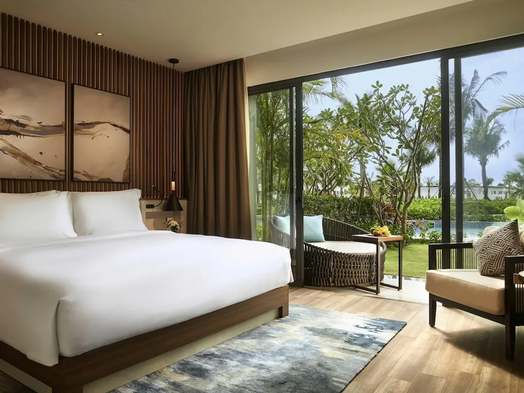 Mövenpick Villas & Residences  Phu Quoc-開放式客房, 1 張特大雙人床, 可使用泳池 (Balcony)-1
