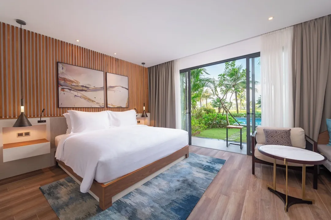 Mövenpick Villas & Residences  Phu Quoc-開放式客房, 1 張特大雙人床, 可使用泳池 (Balcony)-3