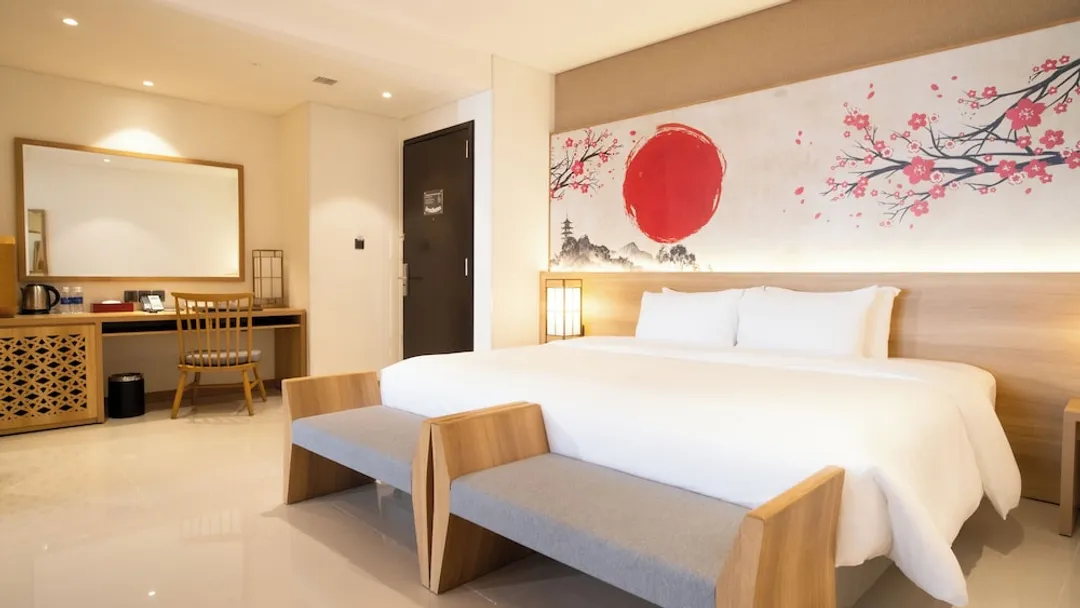 峴港 - 三日月日式渡假村及水療中心-家庭客房, 海景 (Premium Onsen & Water Park Inclusive)-5