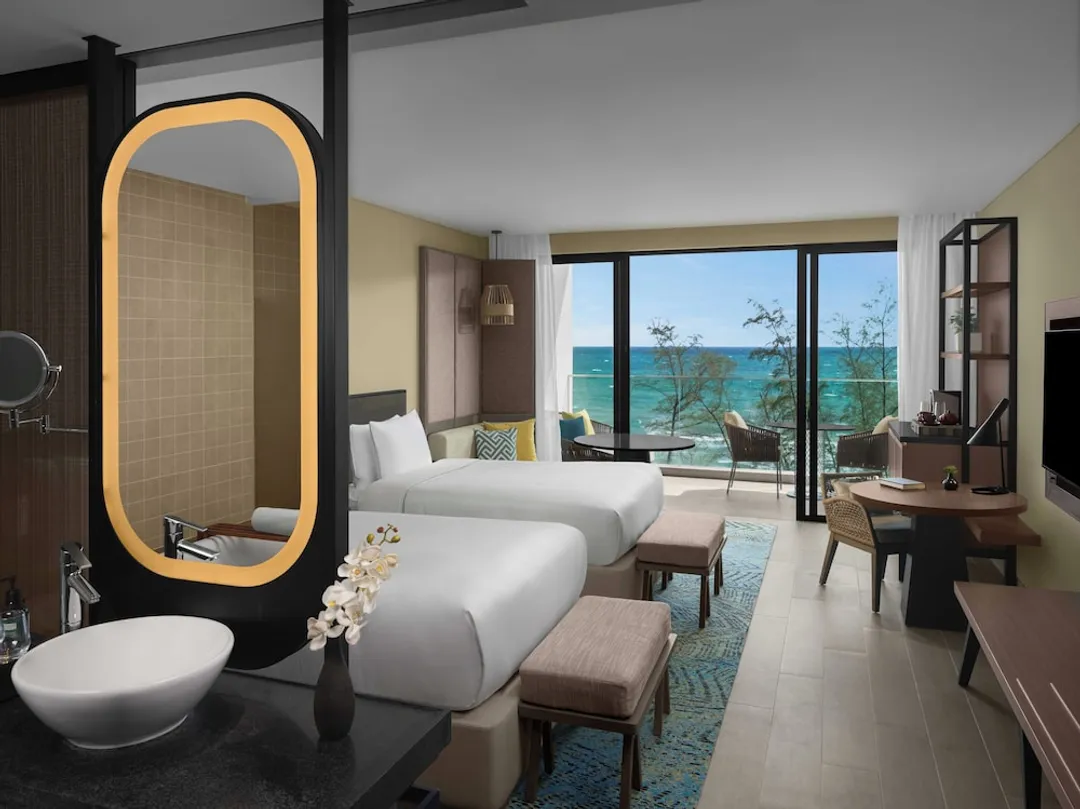 크라운 플라자 푸꾸옥 스타베이 바이 IHG-프리미엄룸, 싱글침대 2개, 바닷가-6