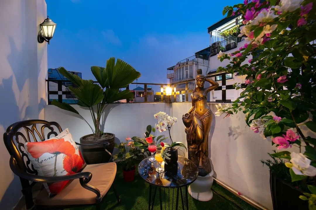 河內花園精品 Spa 飯店-套房, 陽台, 城市景觀-2