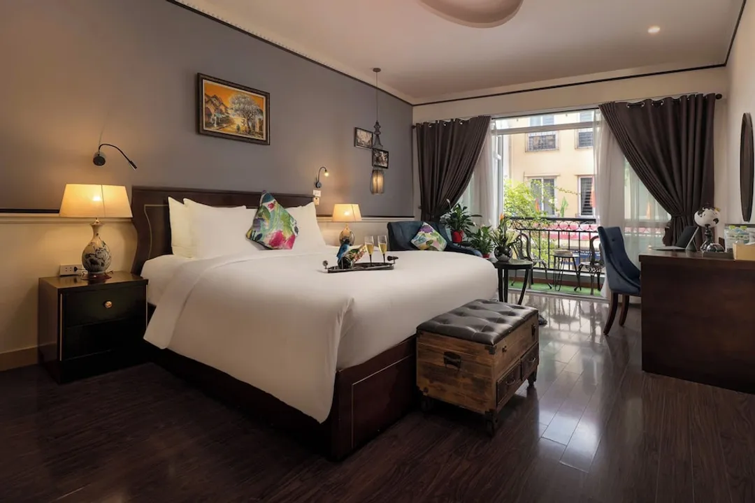 河內花園精品 Spa 飯店-套房, 陽台, 城市景觀-1