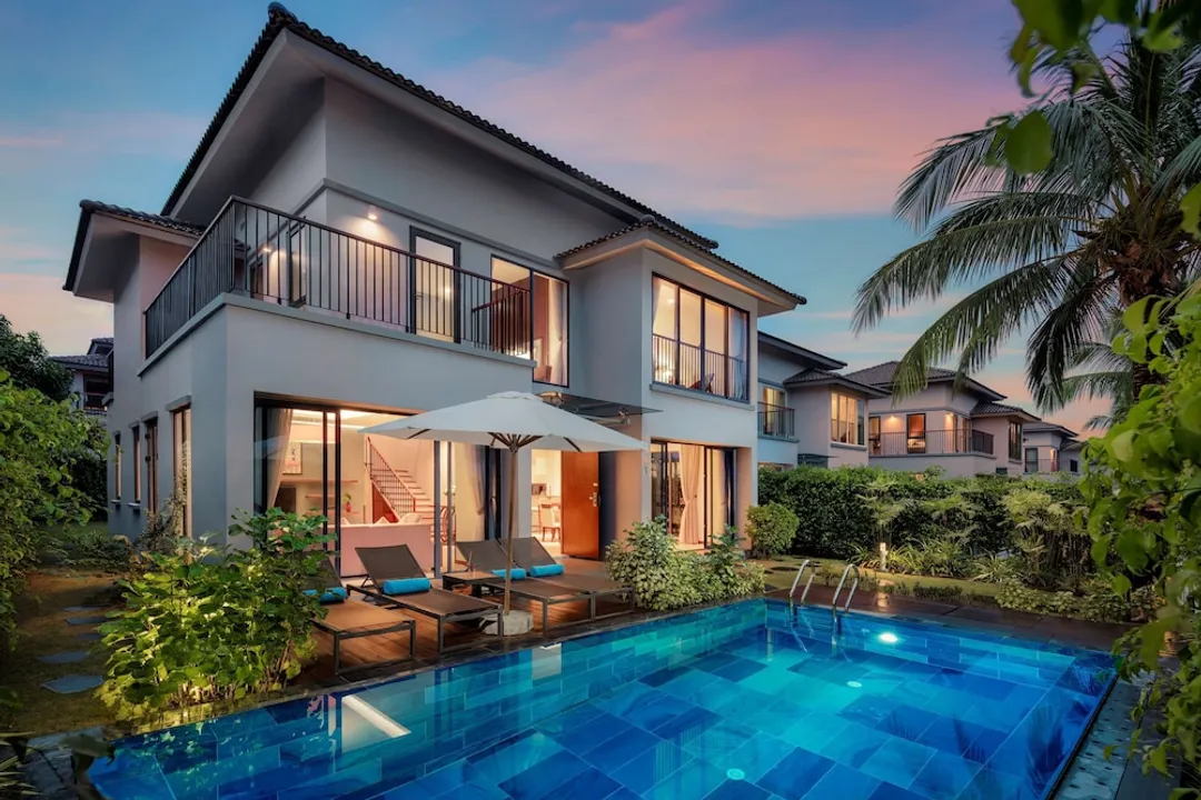 Best Western Premier Sonasea Villas Phu Quoc-標準別墅, 多張床, 陽台, 花園景觀 (1 King 4 Single Beds)-8