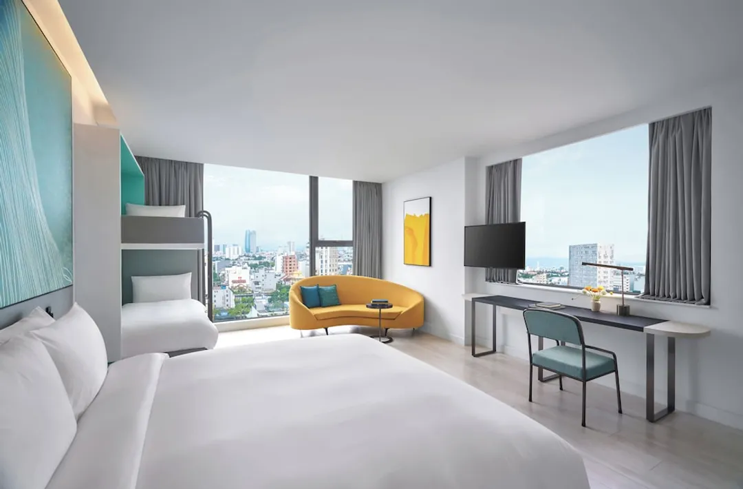 voco Ma Belle Danang, an IHG Hotel-家庭客房, 多張床, 城市景觀-5