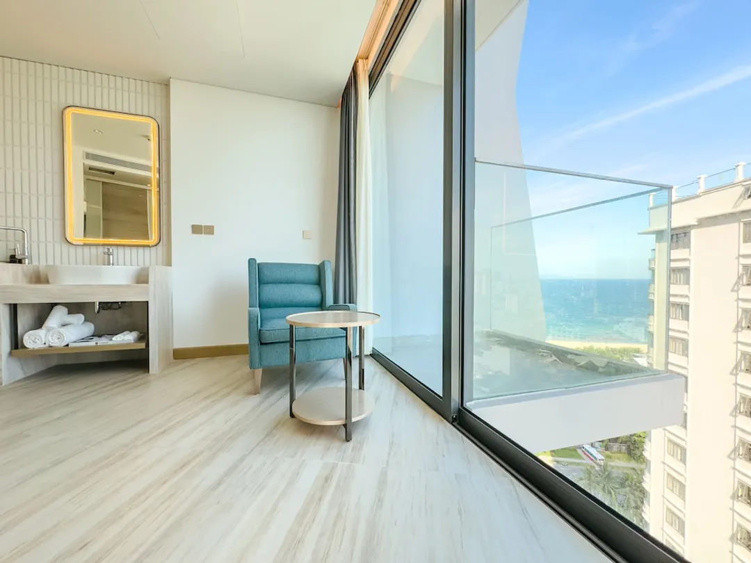 Awaken Danang Hotel-開放式客房, 陽台, 部分海景 (King)-3