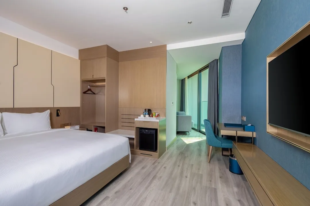 Awaken Danang Hotel-開放式客房, 陽台, 部分海景 (King)-1