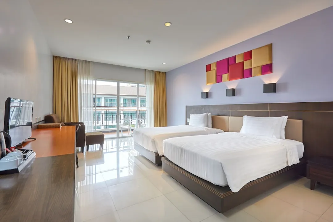 웰컴 월드 비치프론트 리조트-Deluxe Twin - High Floor North Wing-1