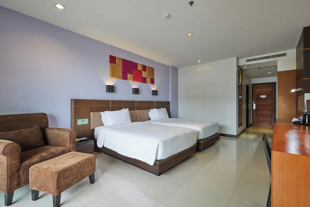 웰컴 월드 비치프론트 리조트-Deluxe Twin - High Floor South Wing-8