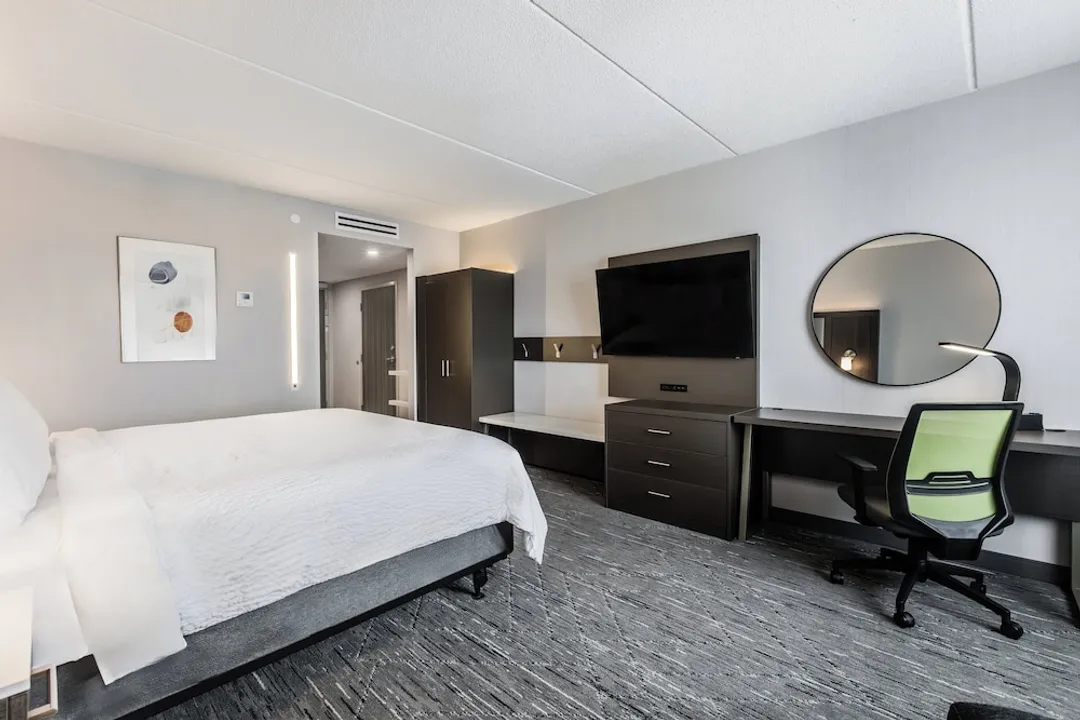 홀리데이 인 익스프레스 앤드 스위트 토론토 에어포트 사우스 바이 IHG-스탠다드룸, 킹사이즈침대 1개, 장애인 지원 욕조 (Mobility, Accessible Tub)-1