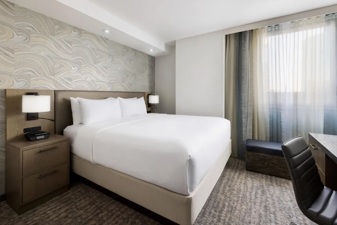 Residence Inn by Marriott New York Downtown Manhattan/Financial District-開放式客房, 1 張特大雙人床, 簡易廚房-2