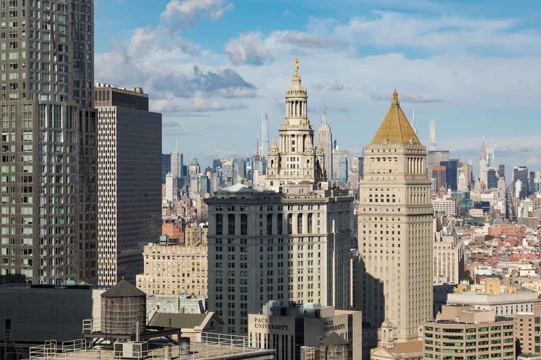 Residence Inn by Marriott New York Downtown Manhattan/Financial District-開放式客房, 1 張特大雙人床, 城市景觀, 邊間-3