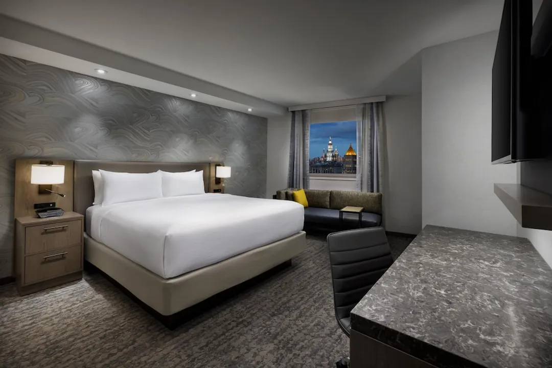 Residence Inn by Marriott New York Downtown Manhattan/Financial District-開放式客房, 1 張特大雙人床, 城市景觀, 邊間-1