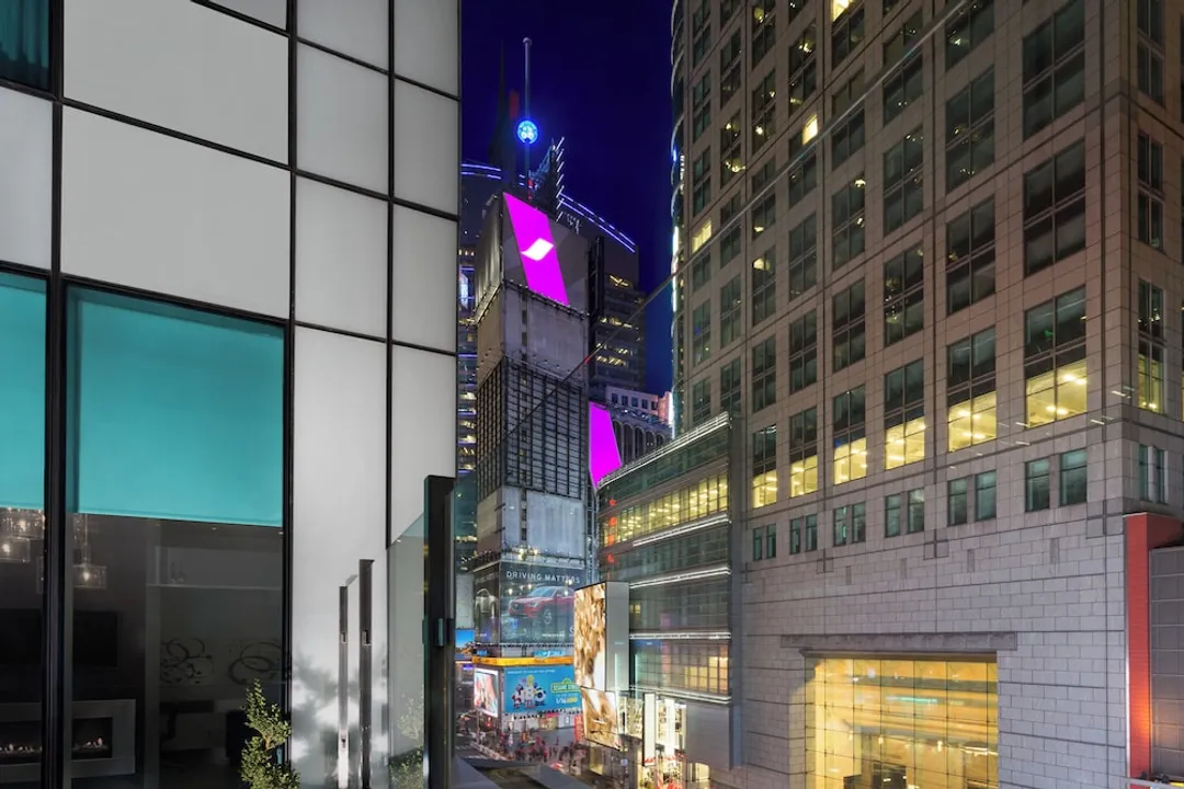 힐튼 가든 인 뉴욕/타임스 스퀘어 센트럴-룸, 킹사이즈침대 1개 (Partial Times Square View)-6